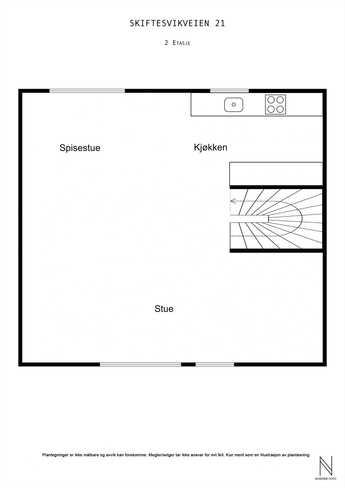 Plantegning 2. etasje Galleribilde