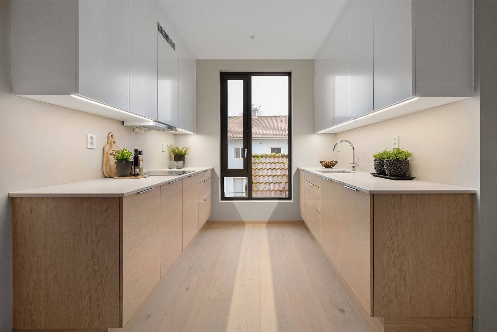 Leiligheten har konseptet ''Arctic'', noe som gir den nordiske og naturlige stilen Galleribilde