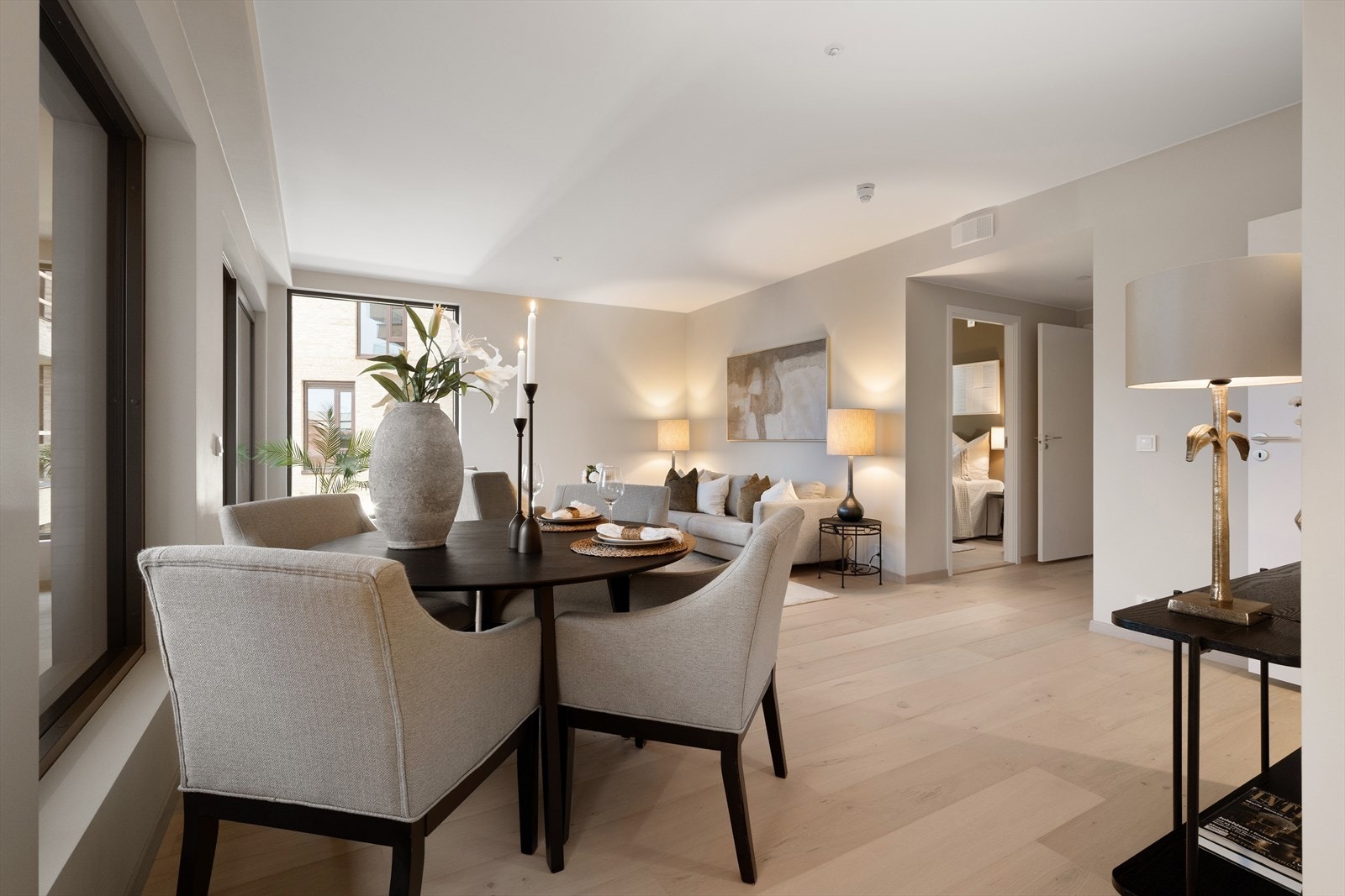 I stuen er det mulighet for å innrede med sofagruppe og tilhørende møblement Galleribilde