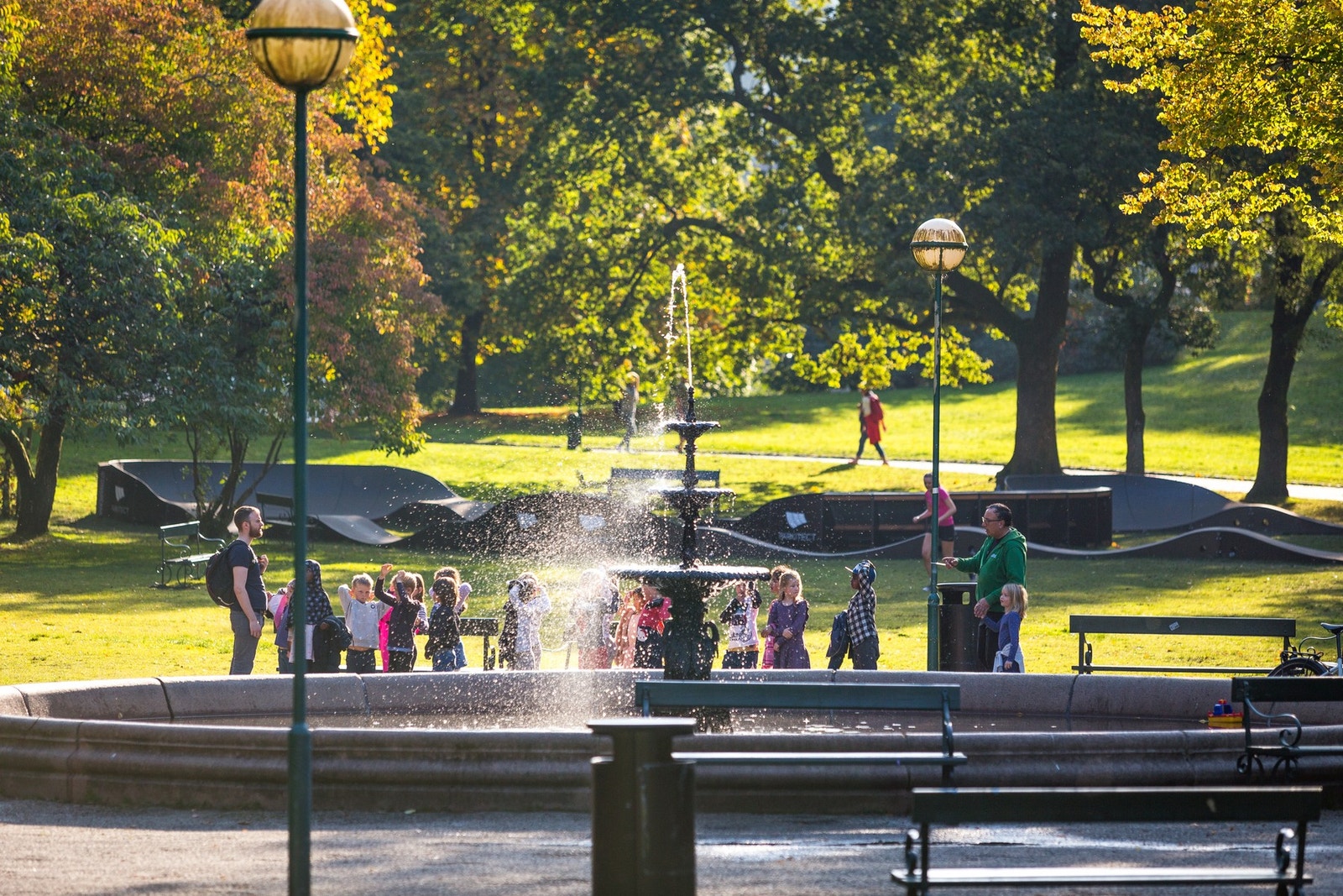 Like bak leiligheten finner du Nygårdsparken med fine turstier Galleribilde