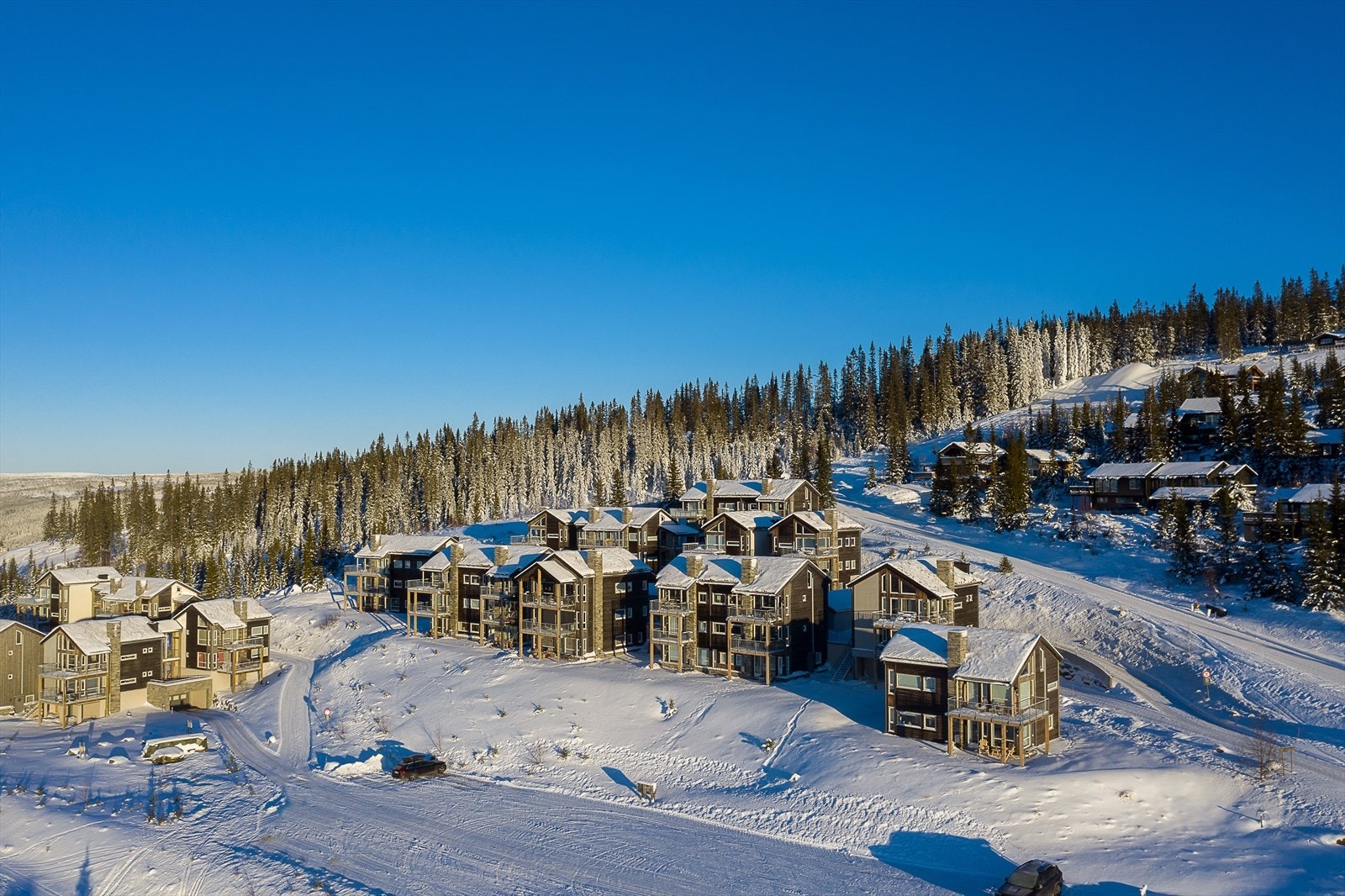 Det er kort vei til Hafjelltoppen hvor du finner Gaiastova med servering og sportsbutikk, Ilsetra og Pellestova Galleribilde