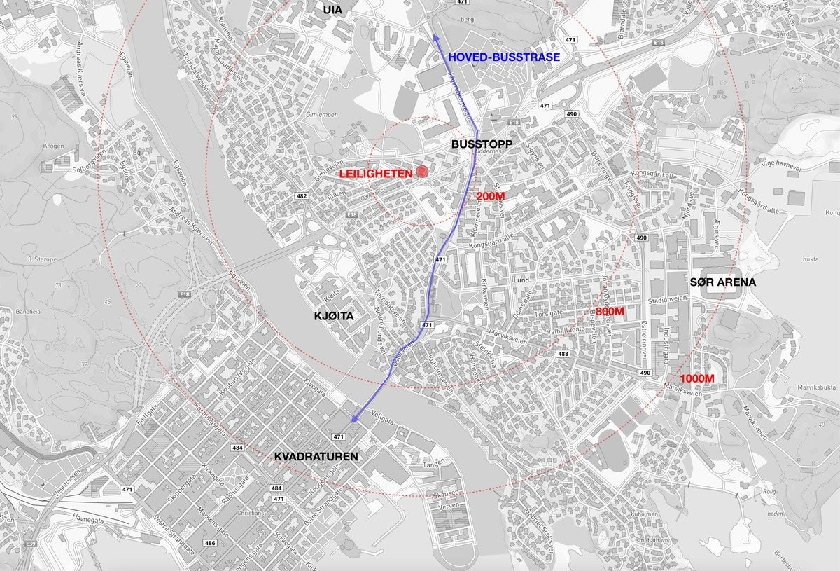 Oversiktskart Galleribilde