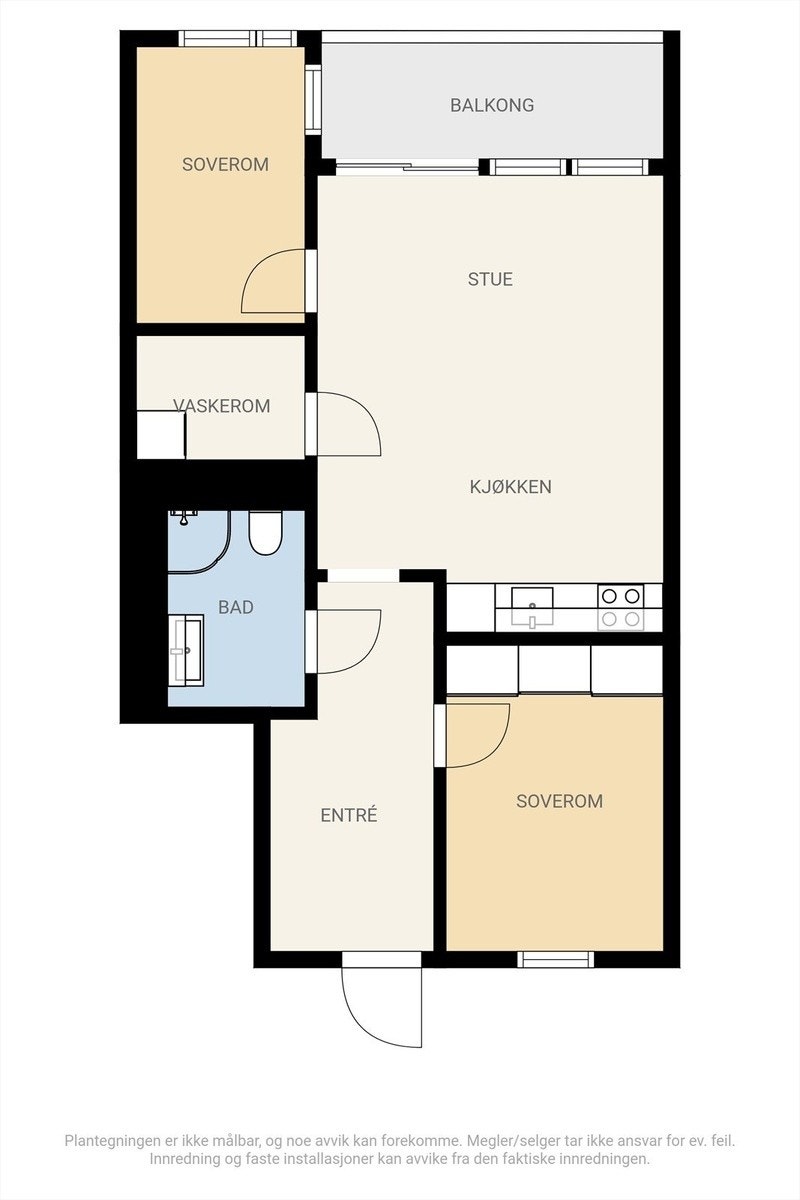 Planløsning for leiligheten Galleribilde