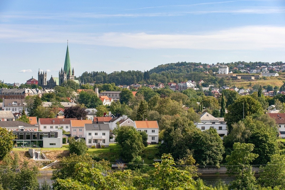 Utsikt fra terrasse. Galleribilde