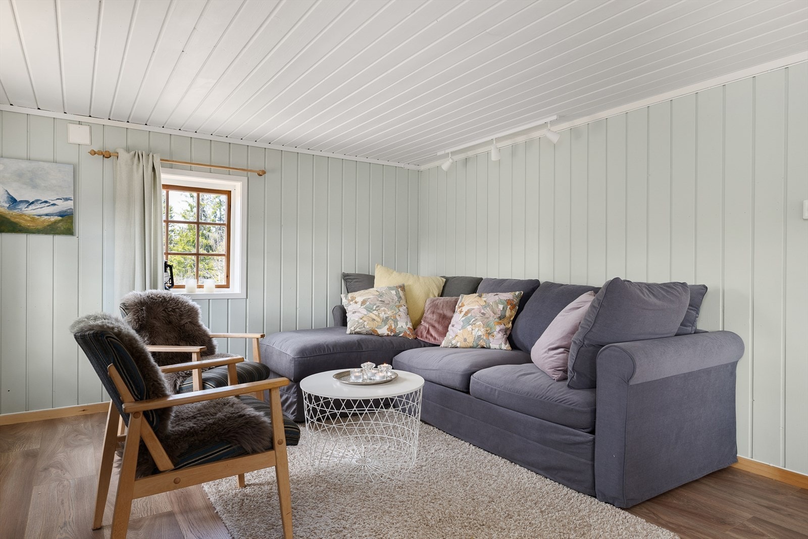 God plass til møblering av sofakrok/salong. Galleribilde