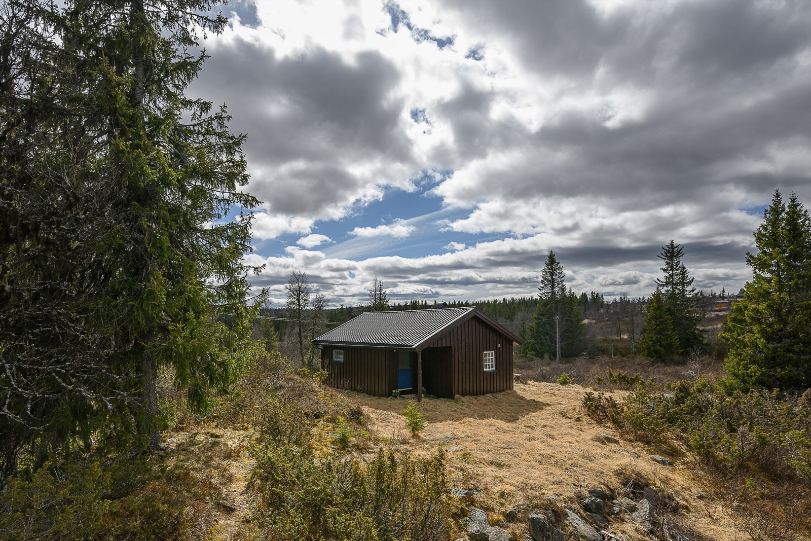 Hytta ligger i naturskjønne omgivelser. Galleribilde