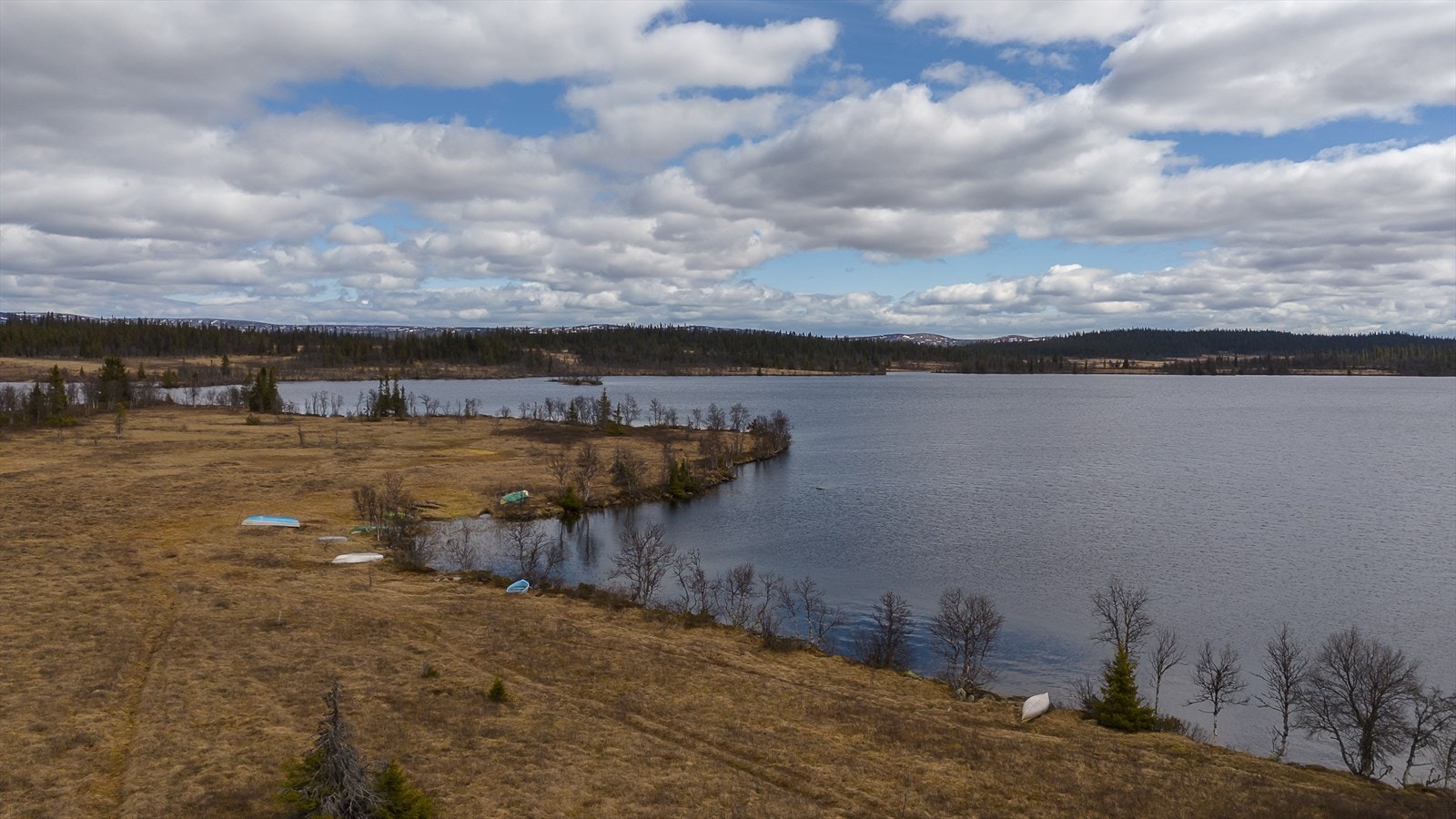Dronefoto av området. Galleribilde
