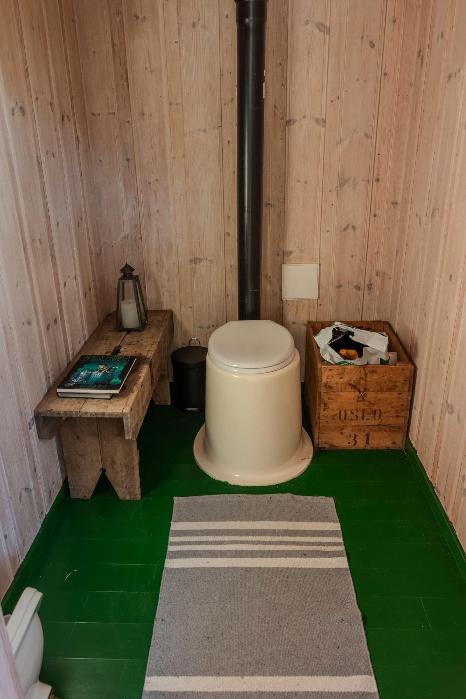 Utedo (muldo) med god kapasitet og lite lukt. Galleribilde