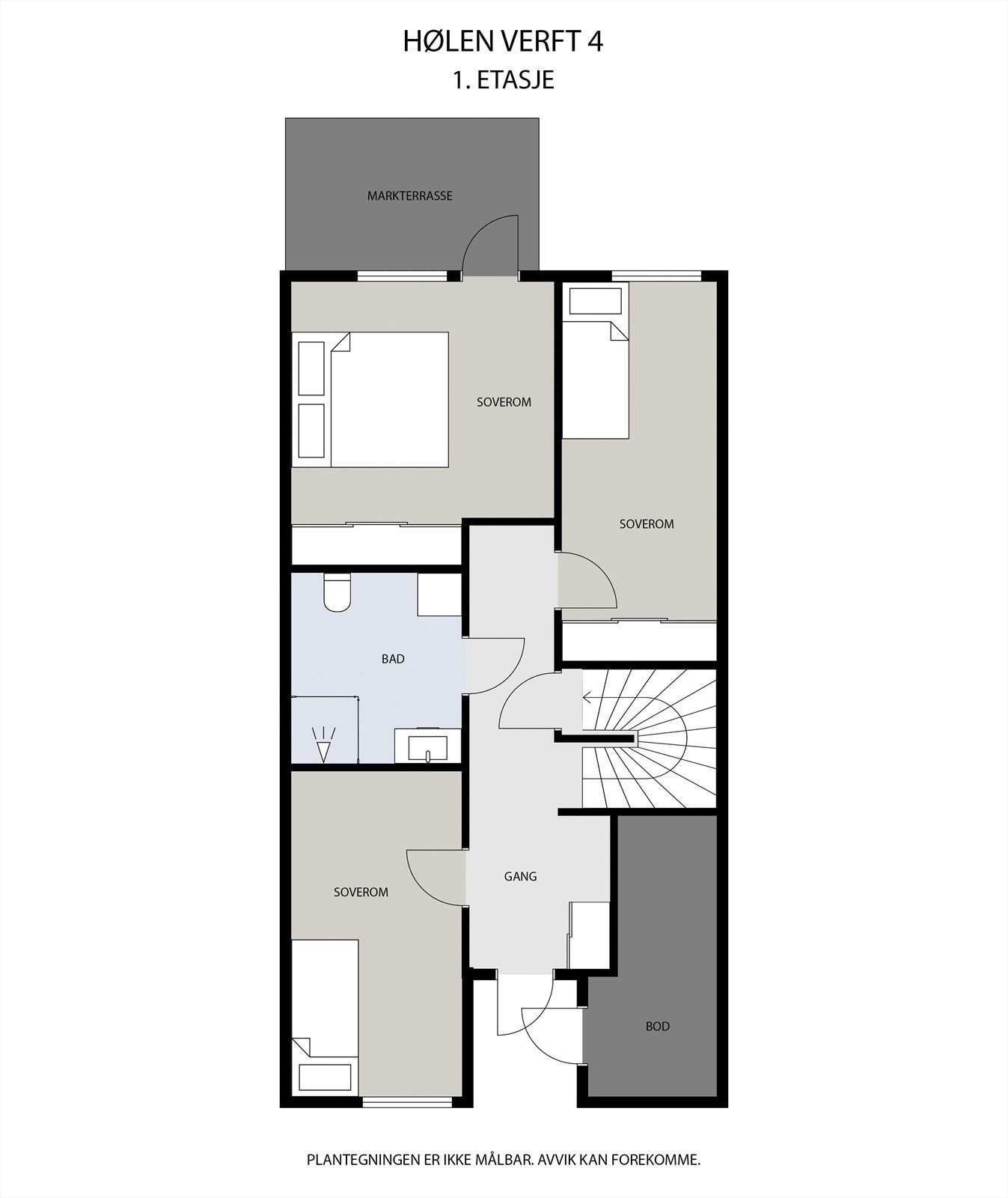 Plantegning 1.etg. Galleribilde