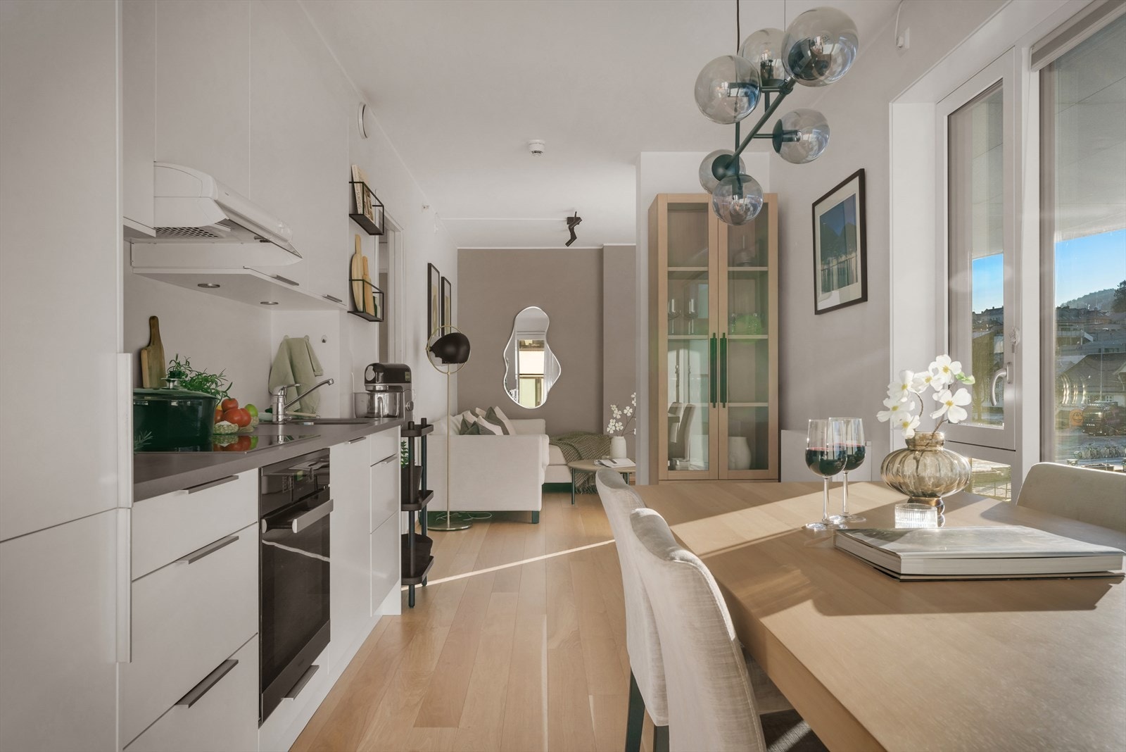 - Stue og kjøkken måler 22,6m² - Galleribilde