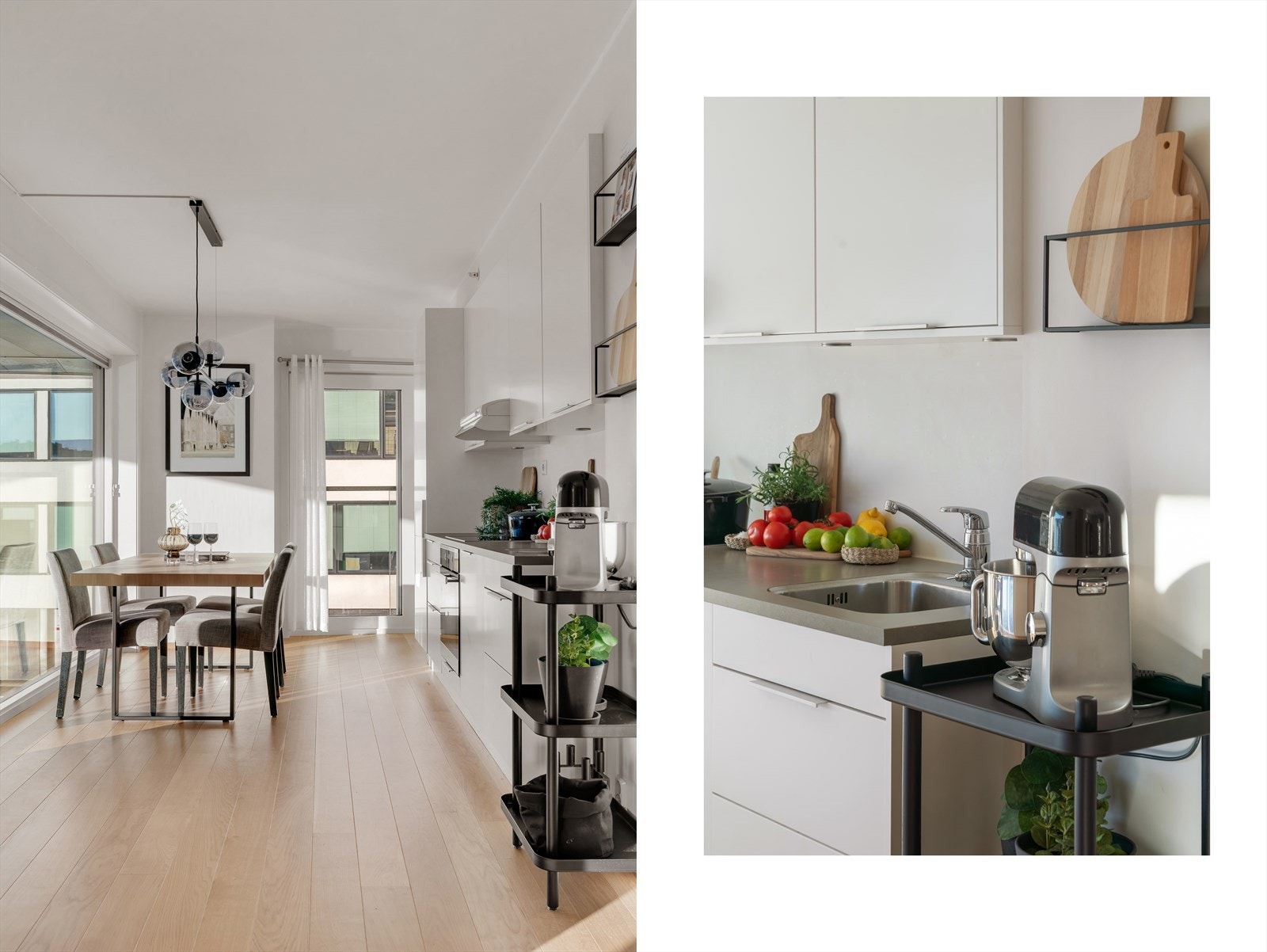 - Ny eier får gleden av helintegrert kjøle-/fryseskap, oppvaskmaskin, komfyr og induksjonstopp - Galleribilde