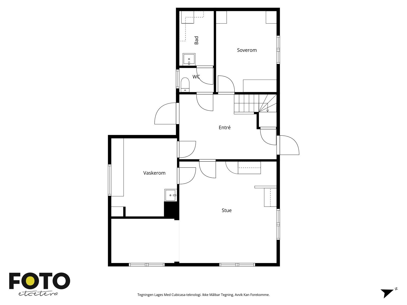 Plantegning 1. etasje Galleribilde