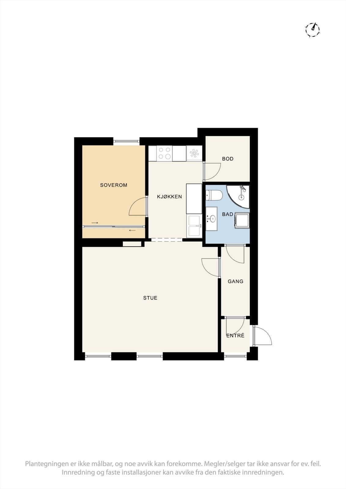 Plantegning | Leilighet i u.etg Galleribilde