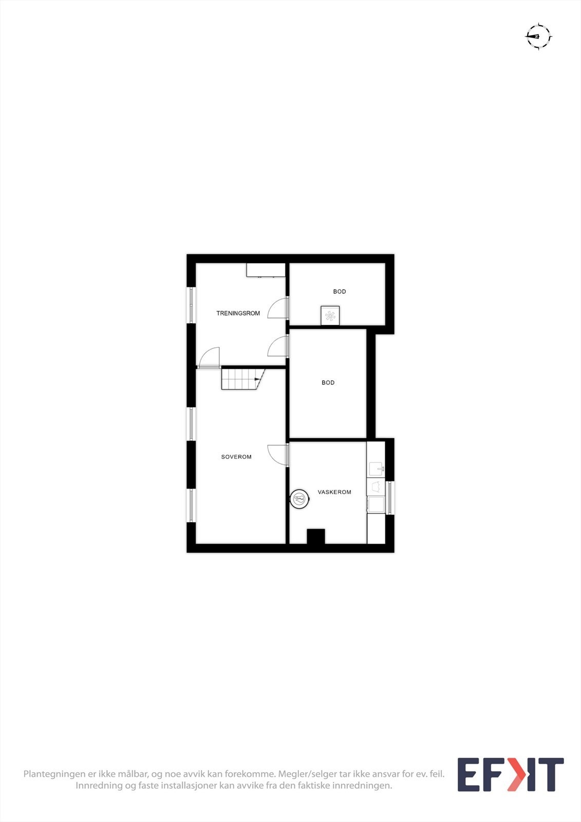 Plantegning u. etg Galleribilde