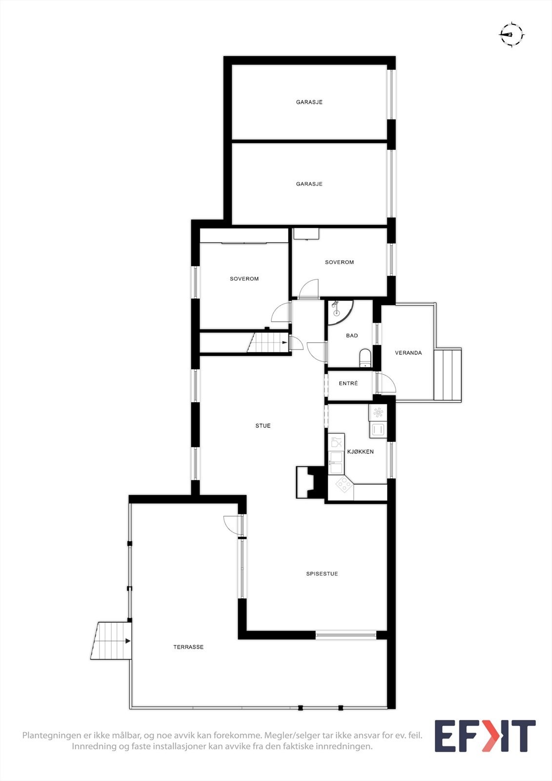 Plantegning 1. etg Galleribilde