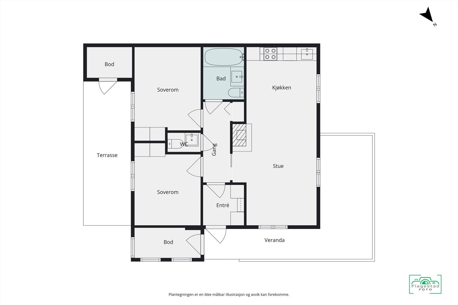 Plantegning Galleribilde