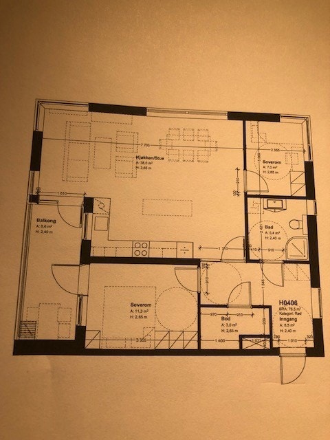 Plantegning Galleribilde