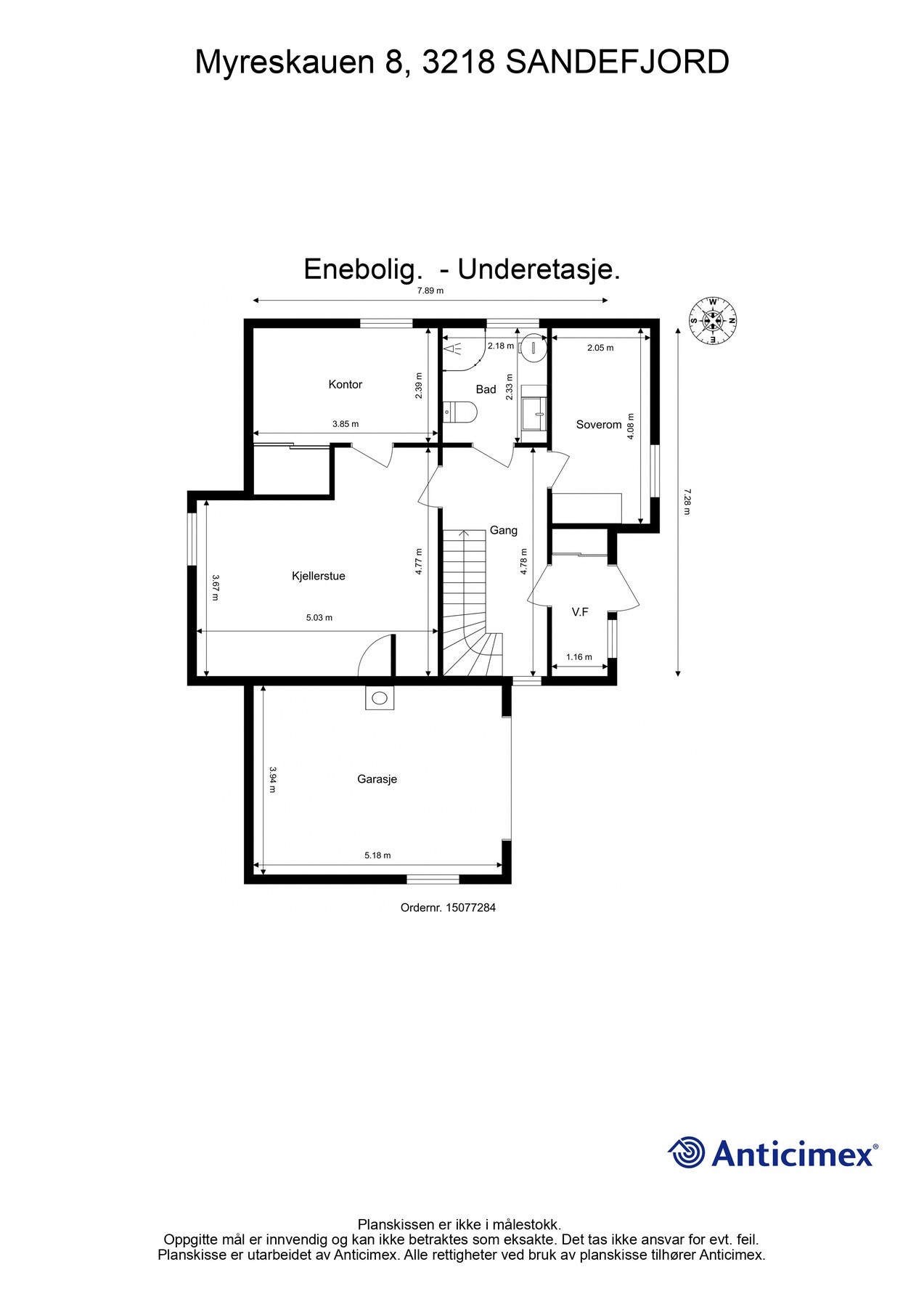 Her går vi gjennom underetasjen Galleribilde