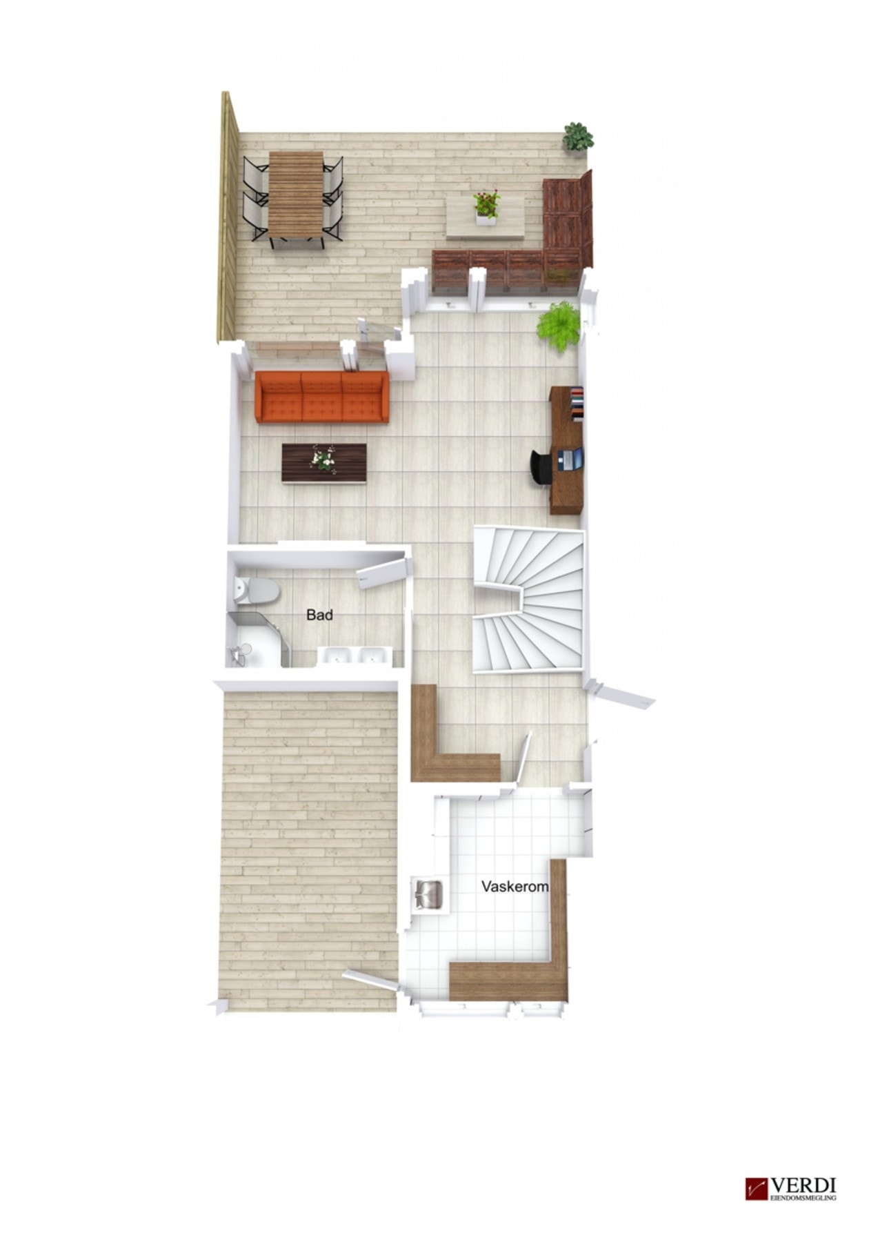 Plantegning 1. etasje - Kan avvike fra de faktiske forhold Galleribilde