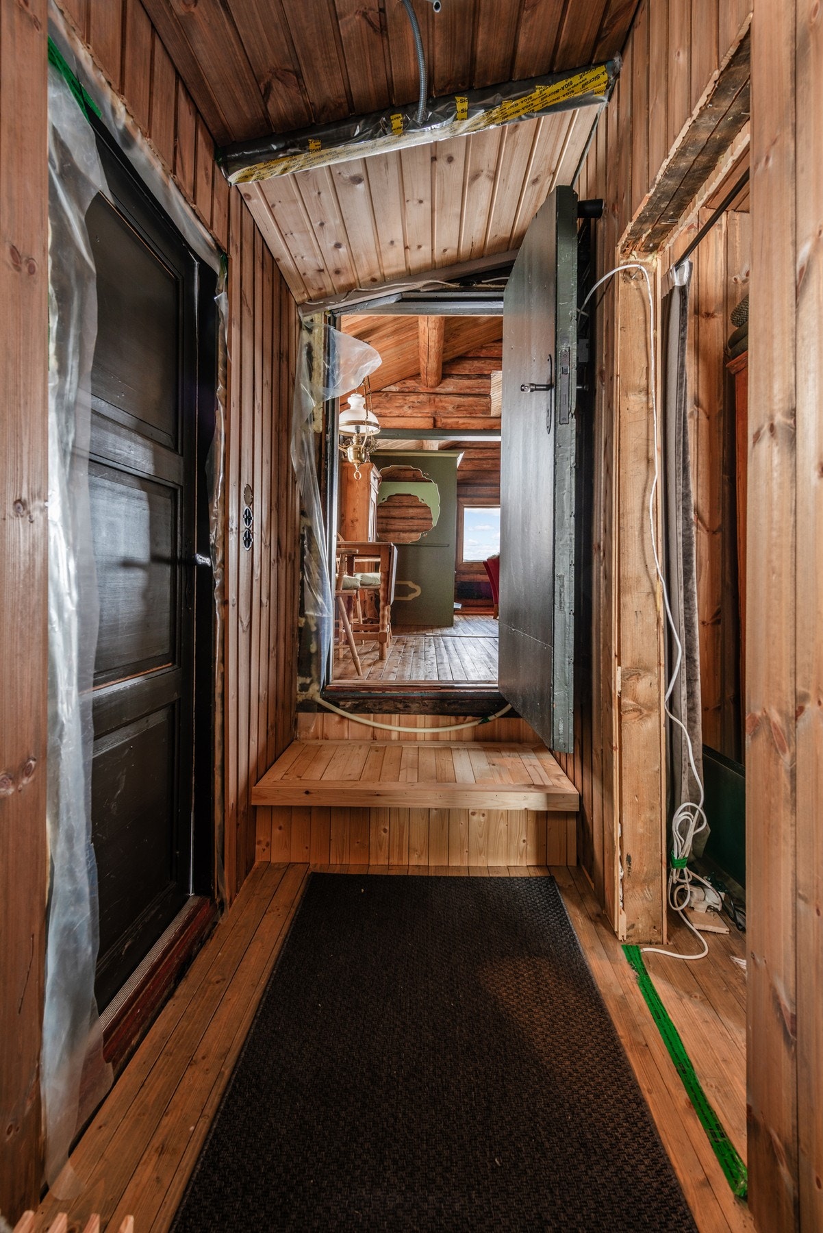 Dette er gjennomgående for hele hytten - som fremstår som lun og koselig. Galleribilde