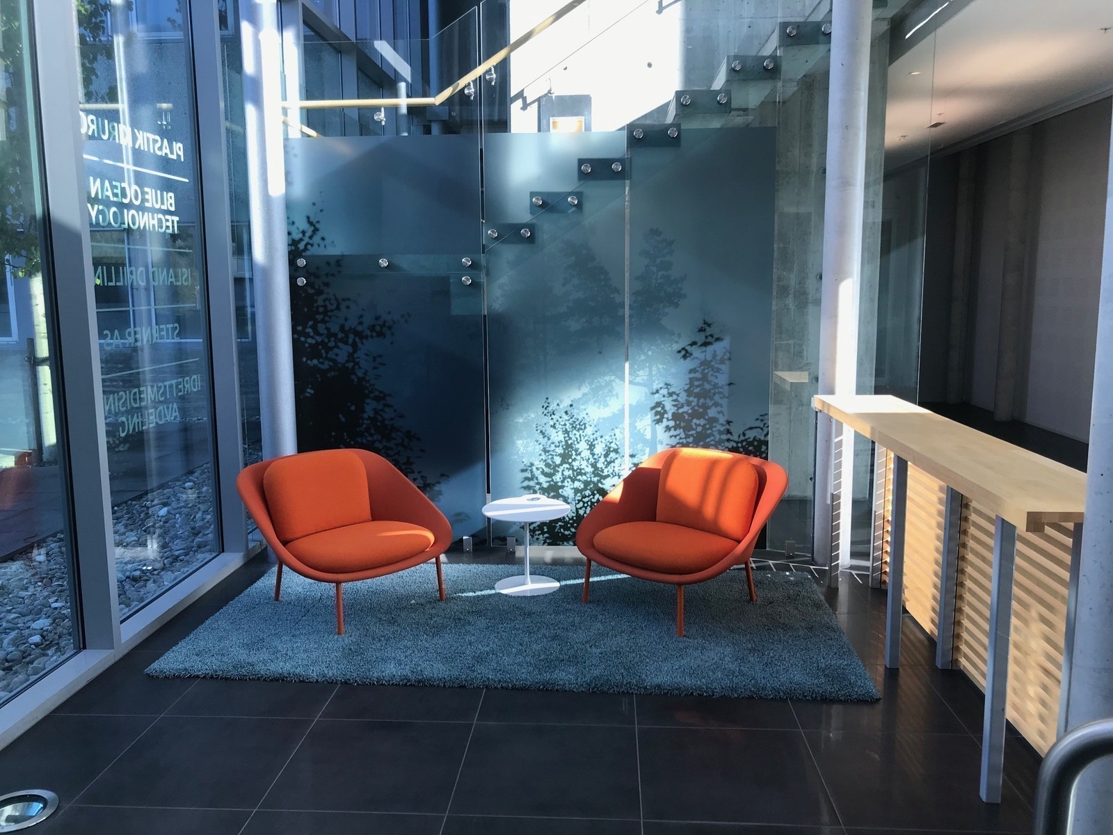 Venteområde ved resepsjon Galleribilde