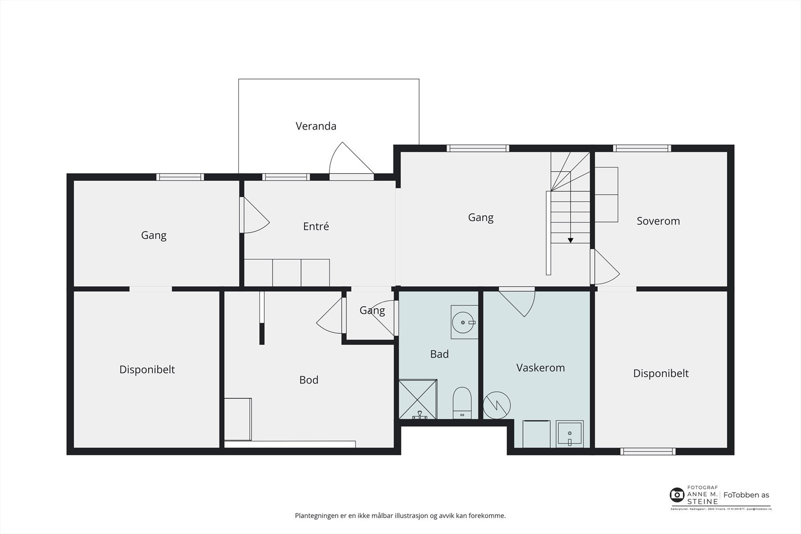 Plantegning underetasje Galleribilde