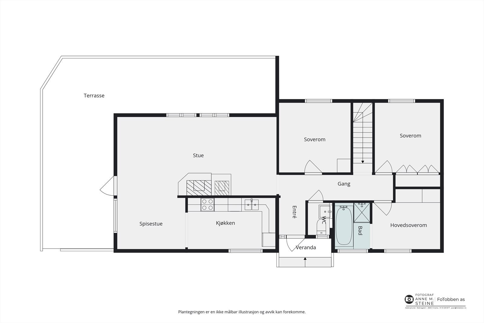 Plantegning 1.etg Galleribilde