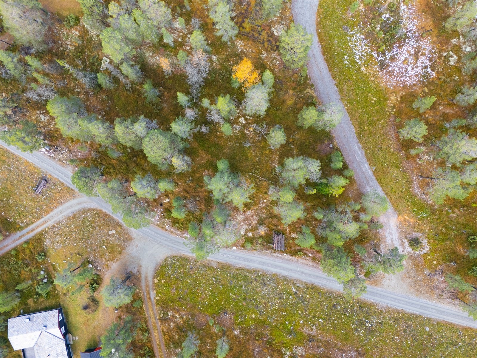 Del av tomten er avsatt til veg. Galleribilde