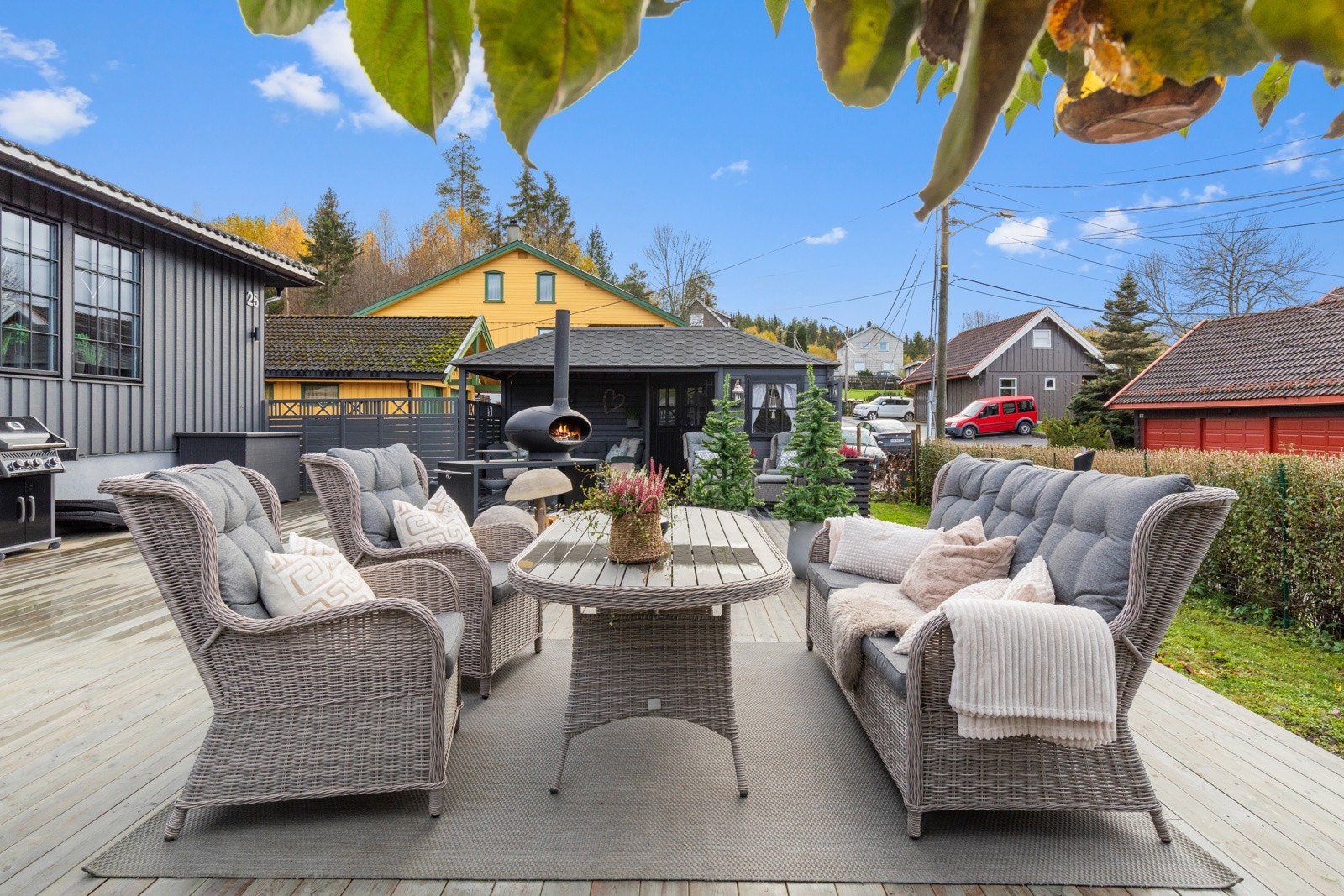 Usjenert terrasse Galleribilde