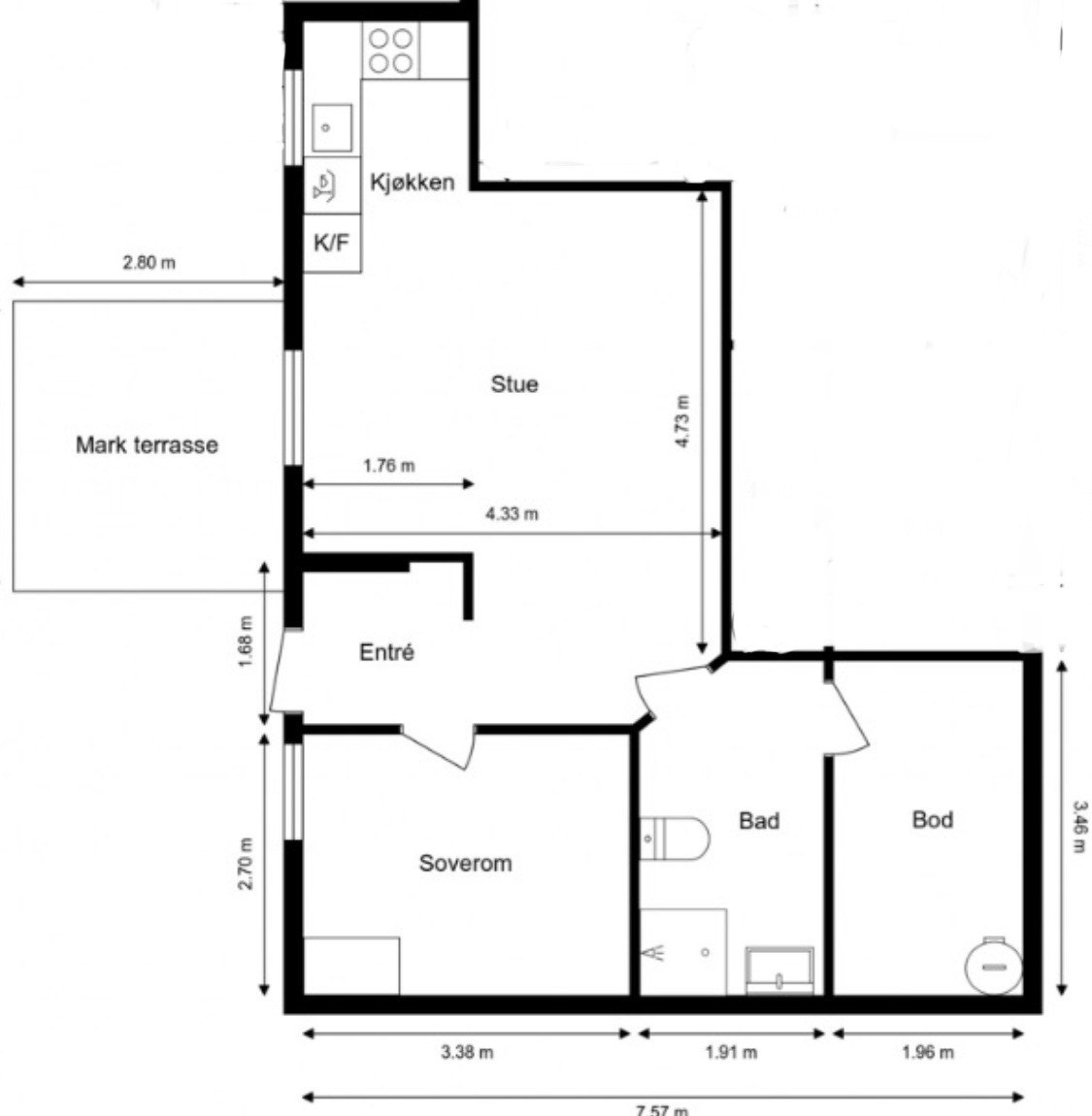 Plantegning Galleribilde