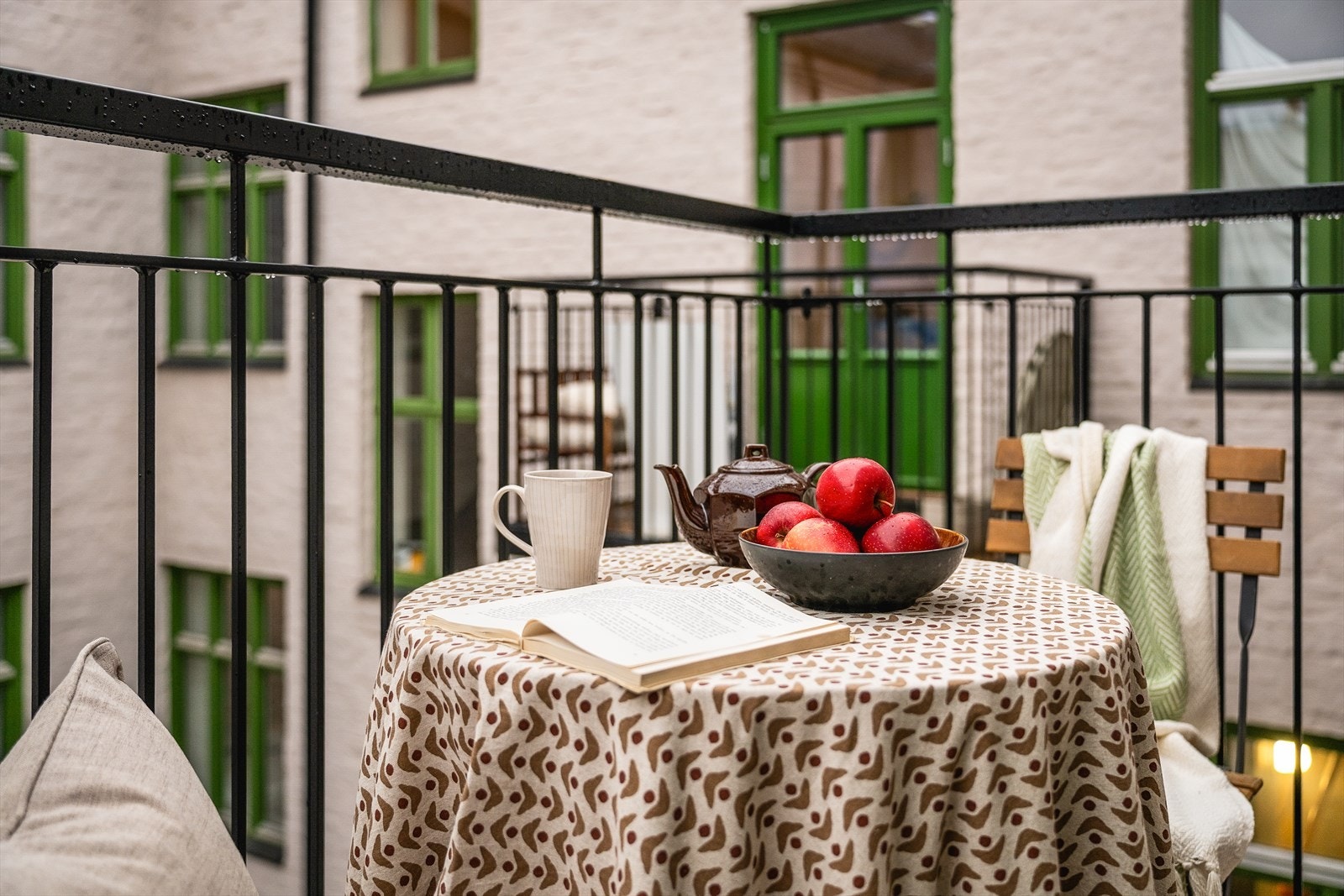 Balkongen ble oppført i 2025 i regi av eier. Galleribilde