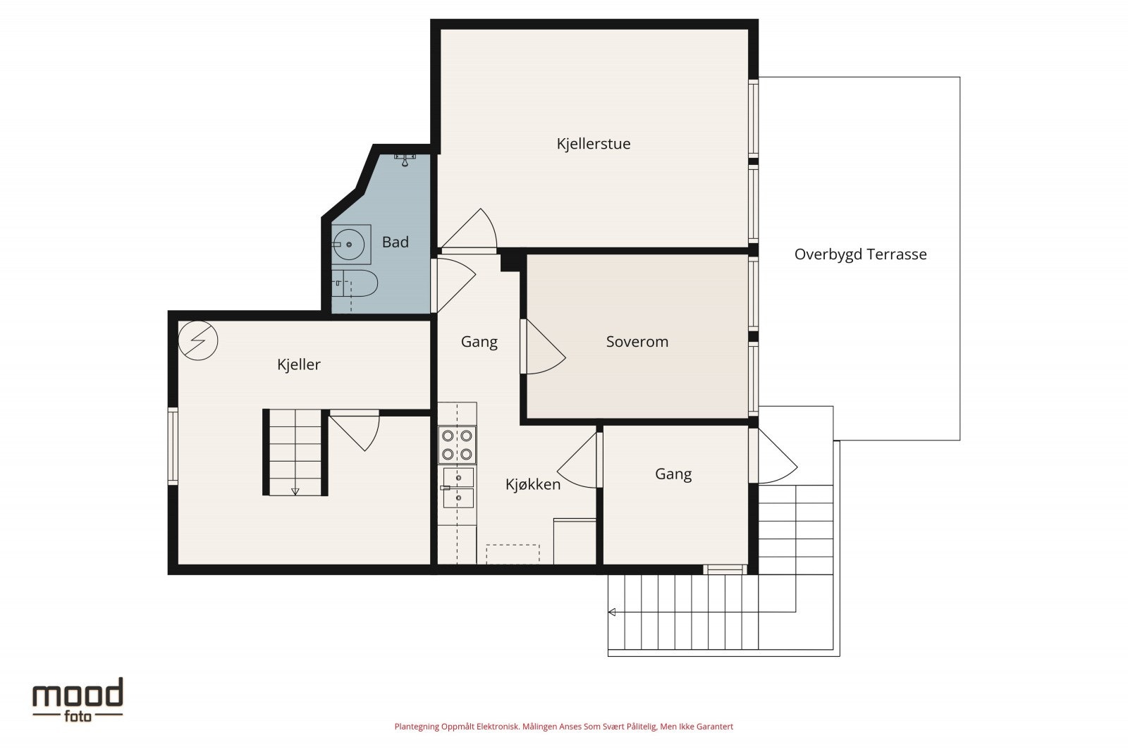 Plantegning underetasje (ikke godkjent) Galleribilde