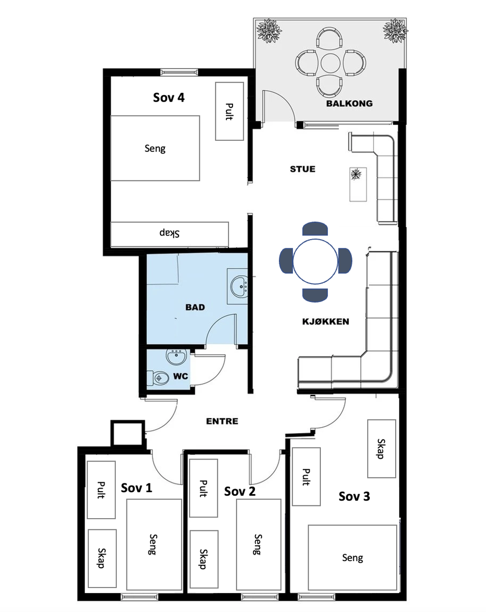 Plantegning Galleribilde