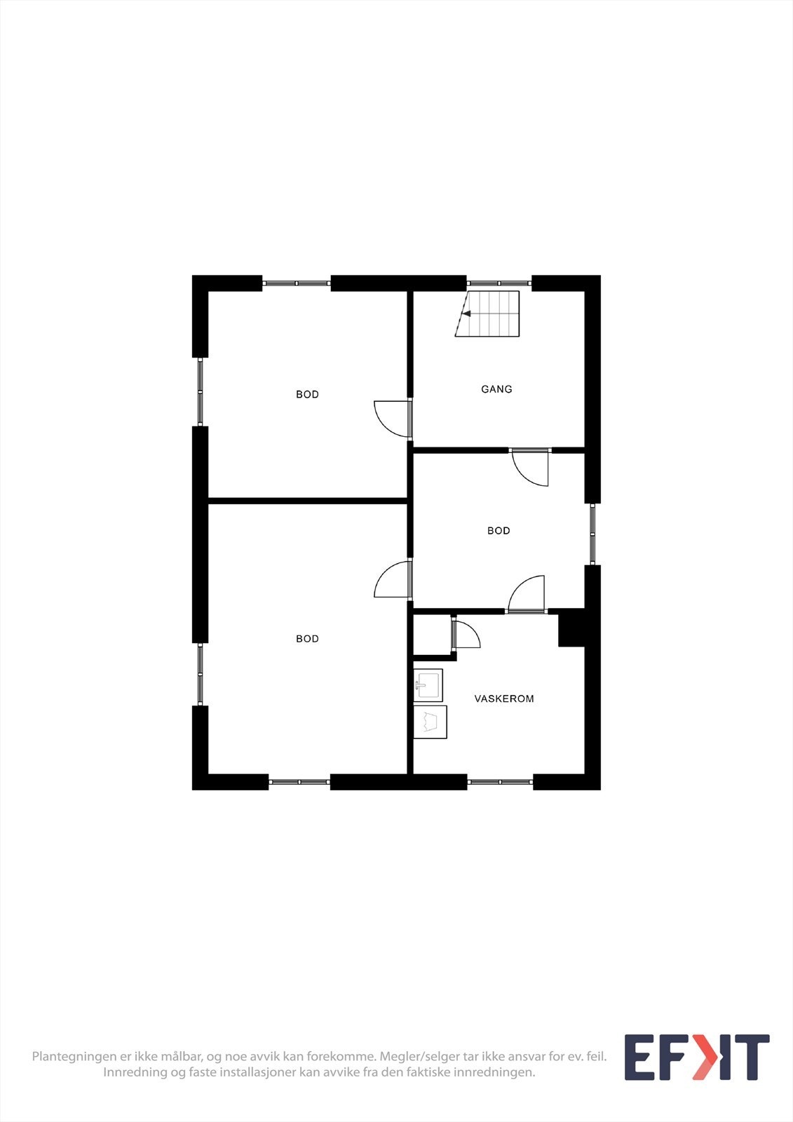 Plantegning kjeller Galleribilde