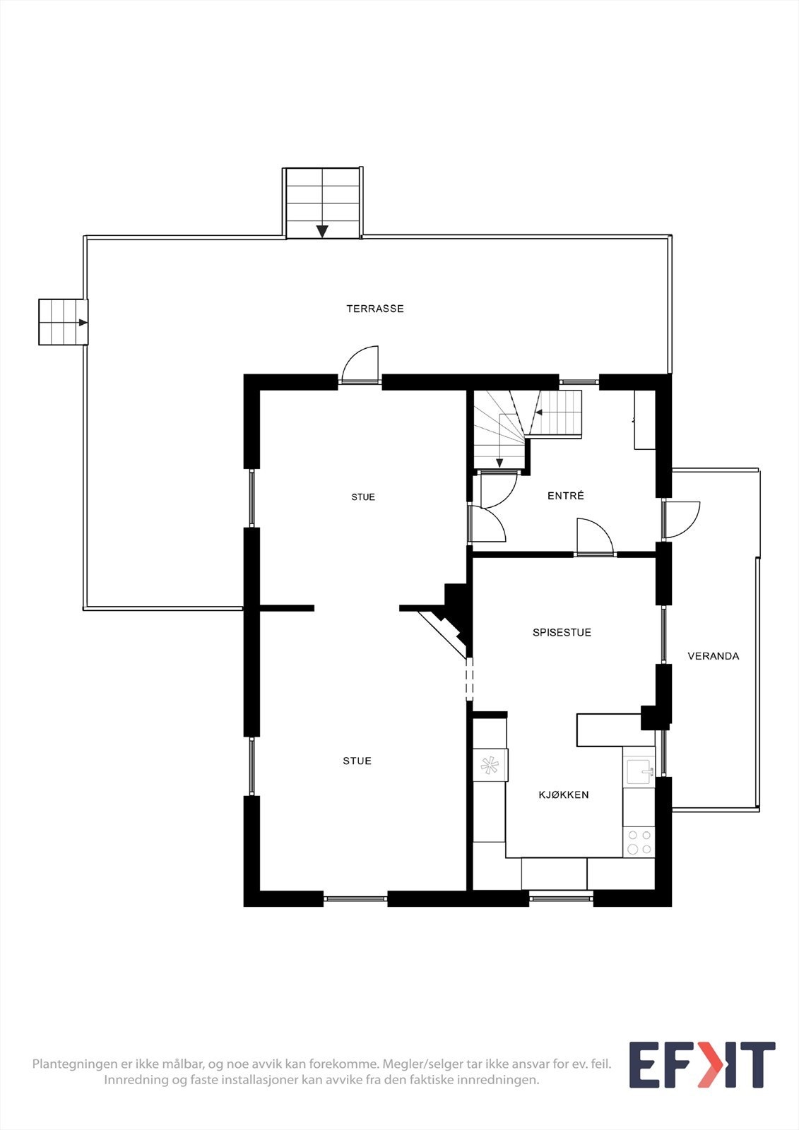Plantegning 1. etg. Galleribilde