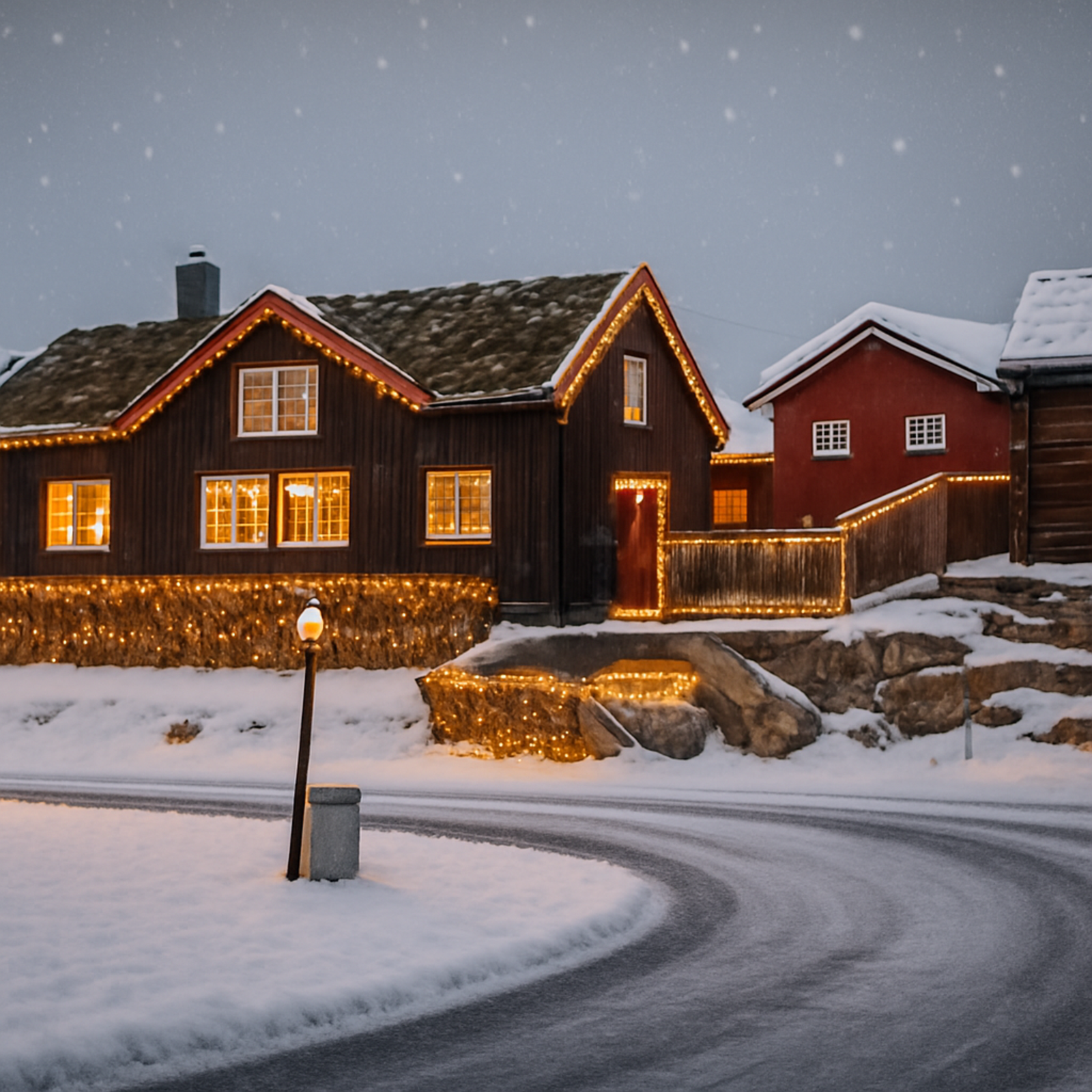 Selgers fasadebilde. Bilde er AI-redigert. Galleribilde