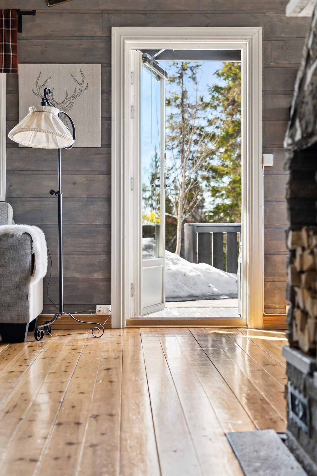 Stue med direkte utgang til terrassen Galleribilde