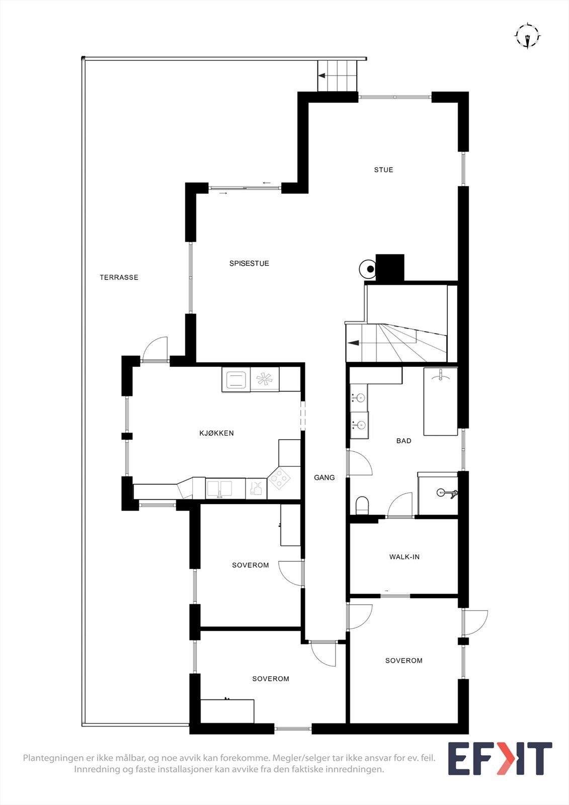 Planløsning 1. etasje Galleribilde