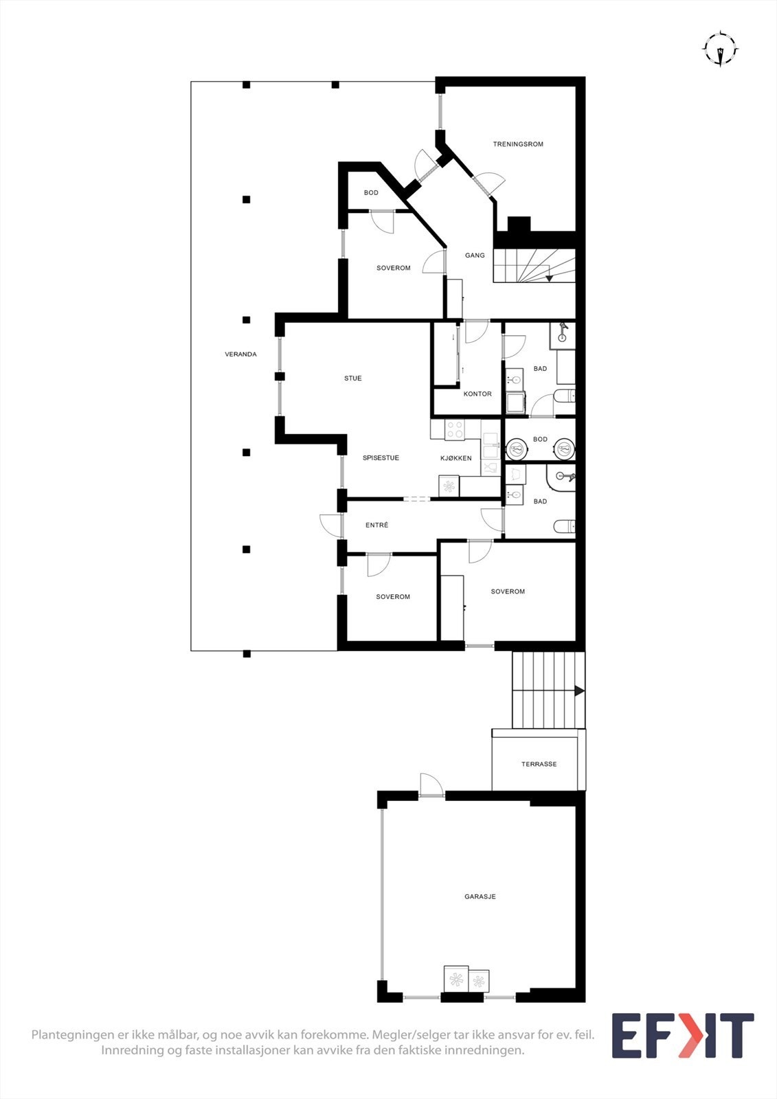 Planløsning u. etasje Galleribilde