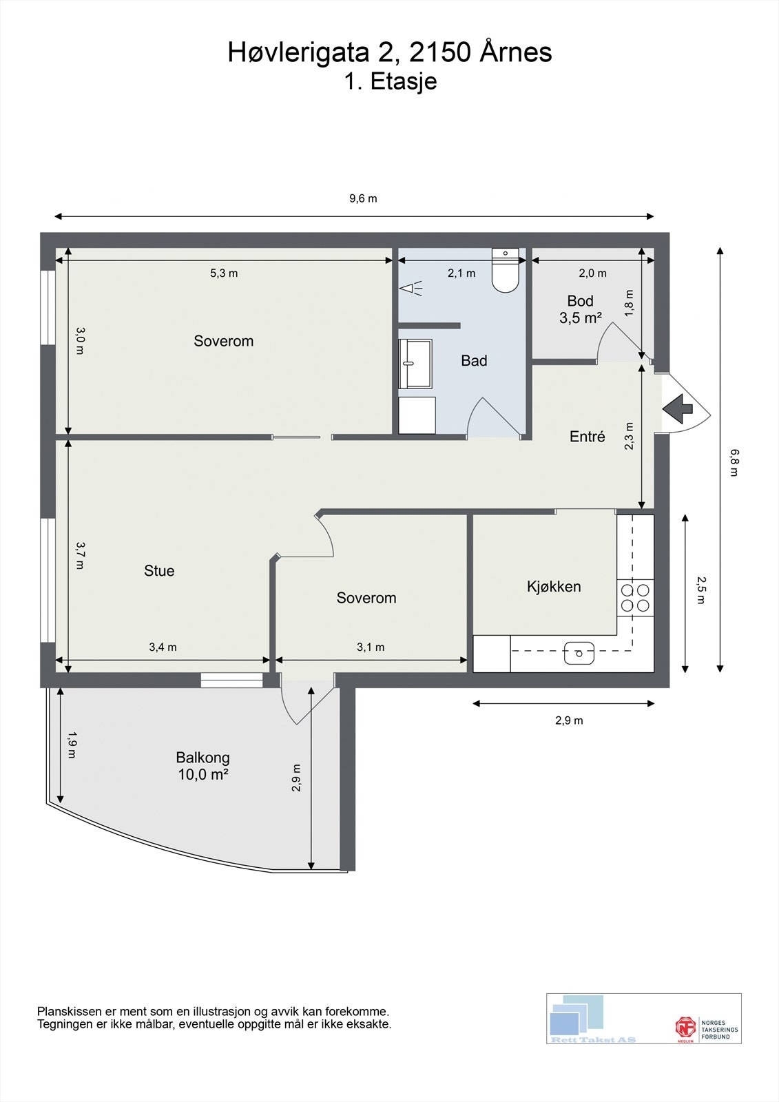 Plantegning - Høvlergata 2 Galleribilde