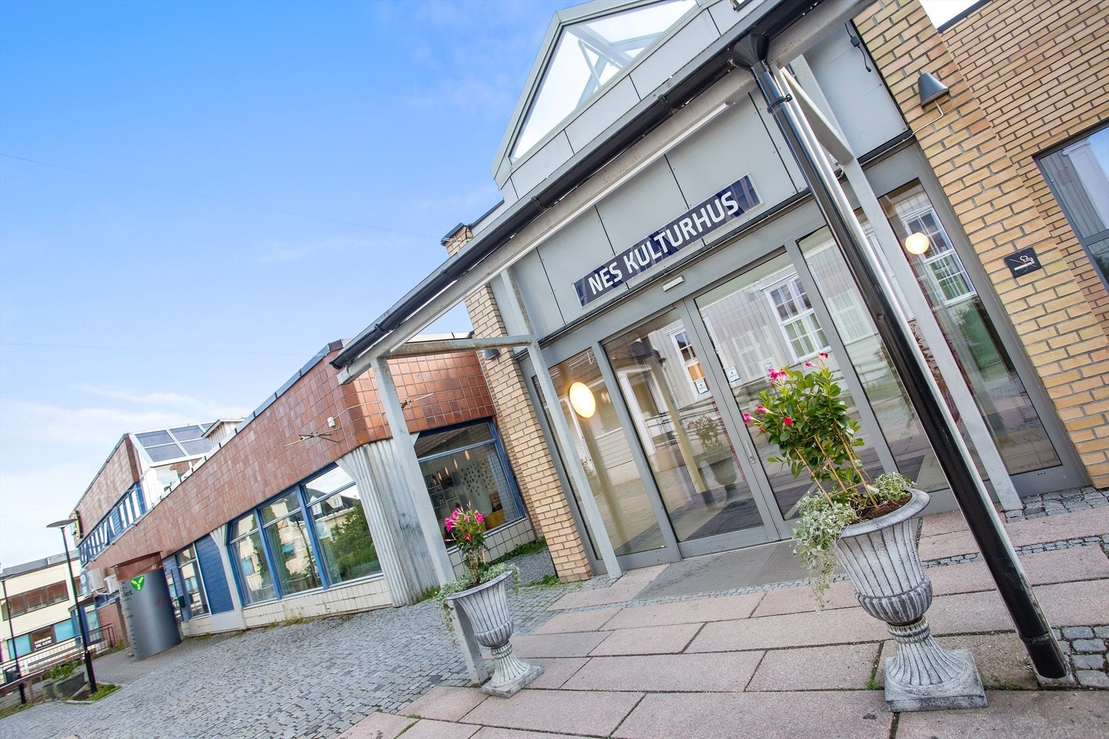 Nes Kulturhus ligger like ved og tilbyr kino, bibliotek og et variert kulturprogram. Galleribilde