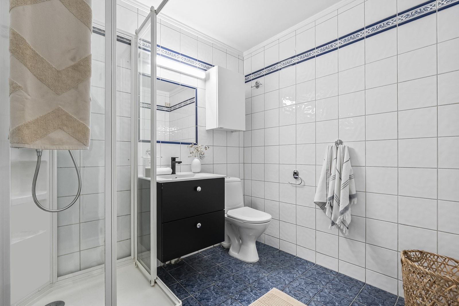 Det er opplegg for vaskemaskin. Galleribilde