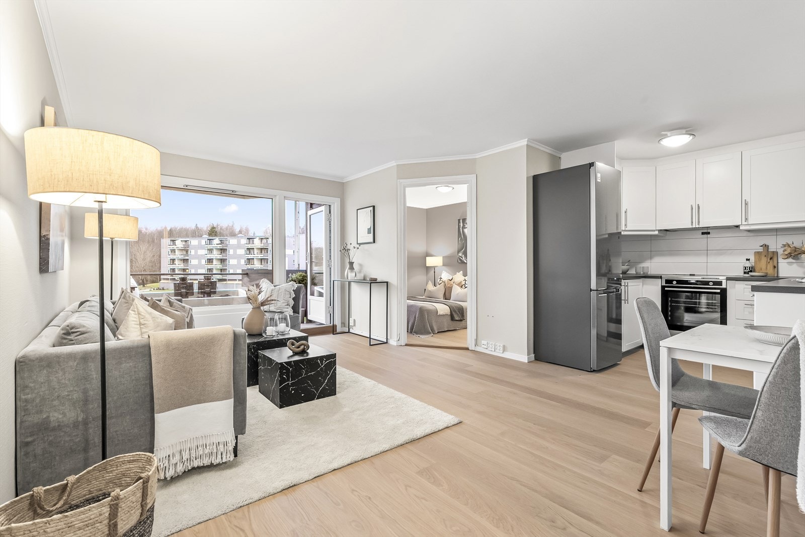 Flott 2-roms med åpen planløsning. Galleribilde