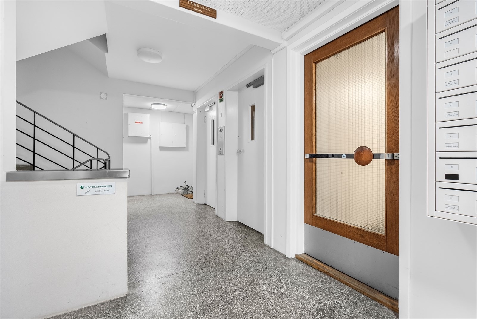 Det er heisadkomst til leilighetsplanet. Galleribilde