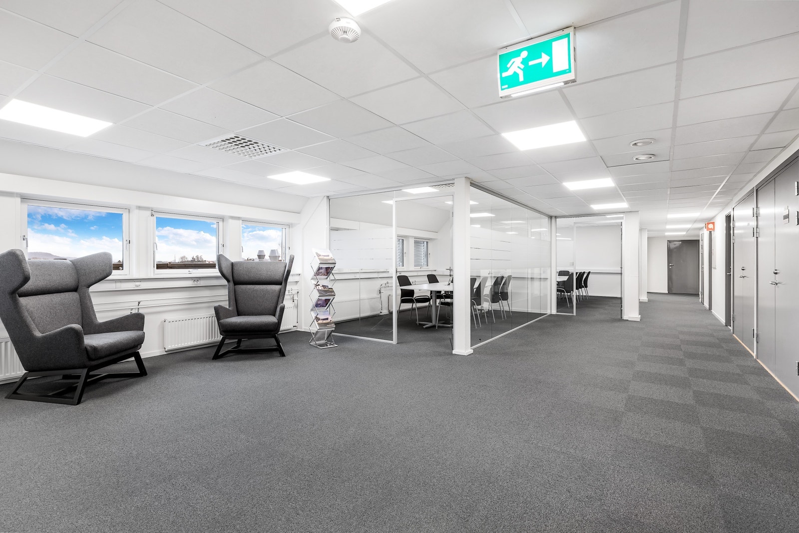 To møterom med bookingsystemer Galleribilde