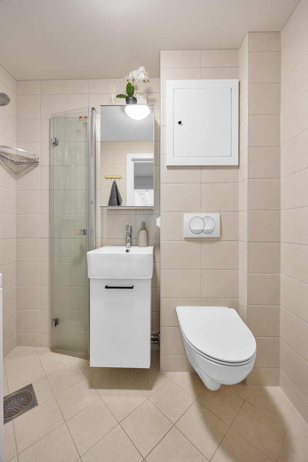 Elektriske varmekabler i gulvet sørger for ekstra komfort på baderommet Galleribilde