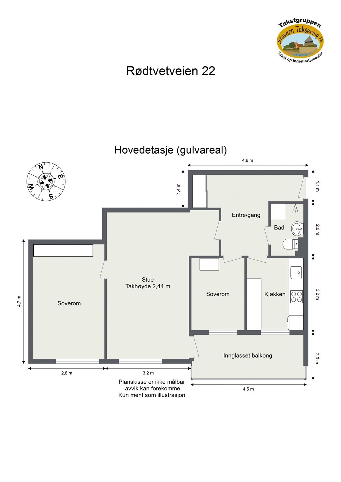 Plantegning Galleribilde
