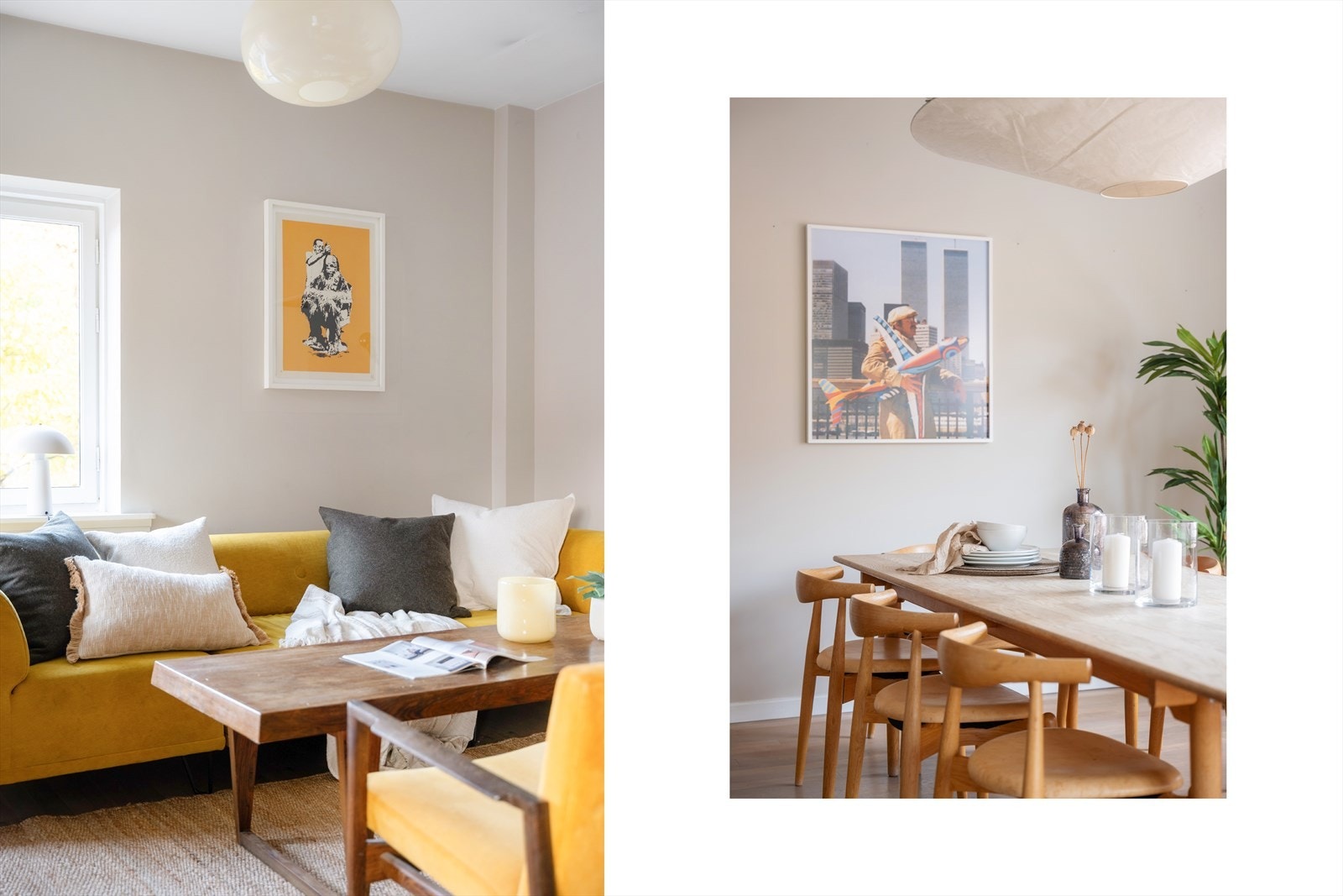 Hjørneplassering bidrar til en særdeles lys og luftig atmosfære. Galleribilde