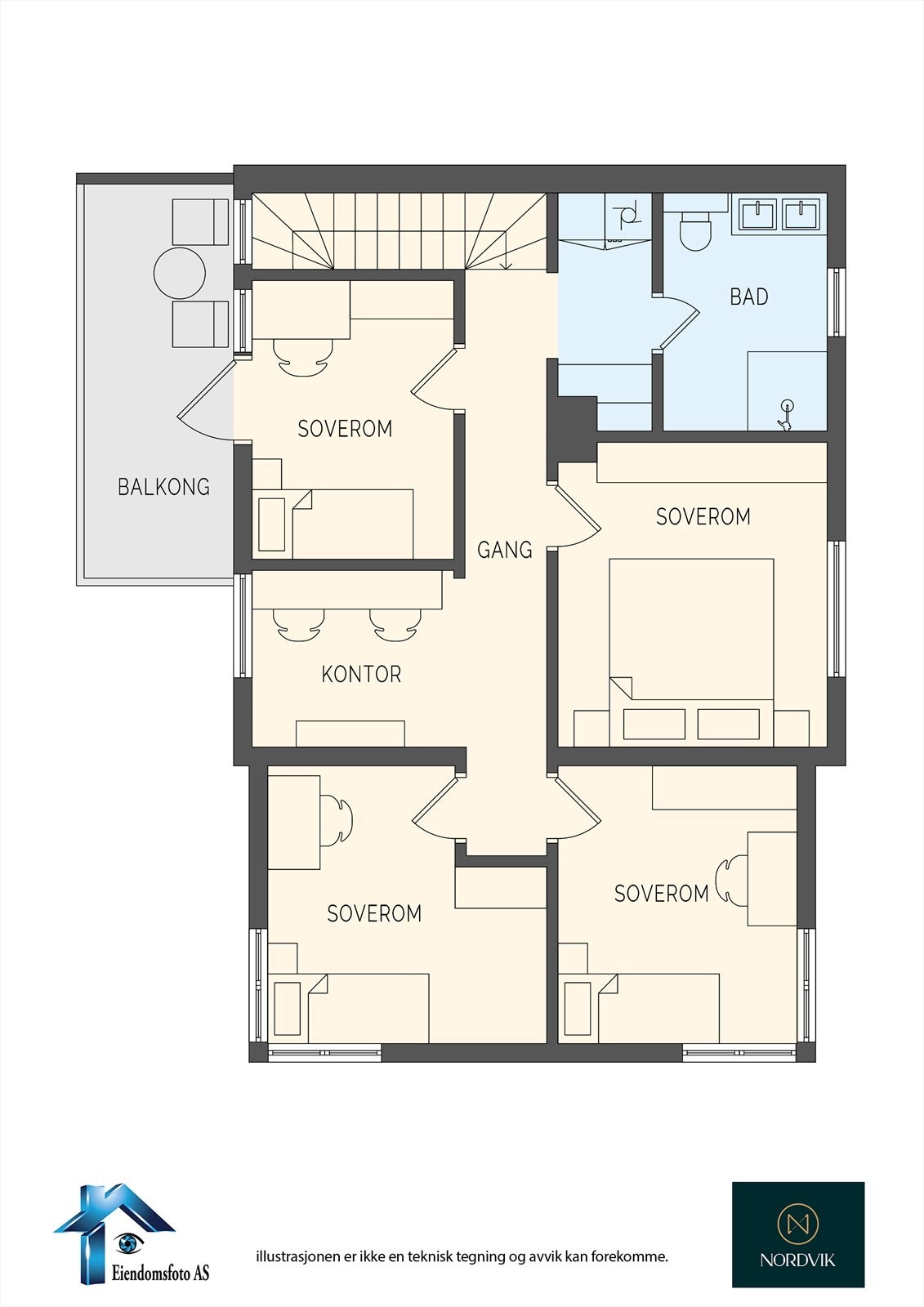 Planskisse 2. etasje Galleribilde