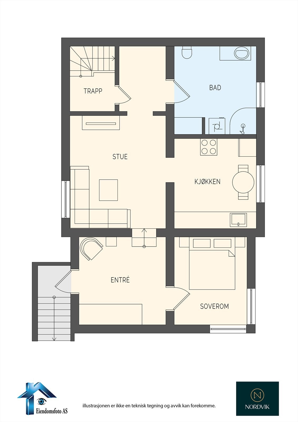 Planskisse Underetasje Galleribilde